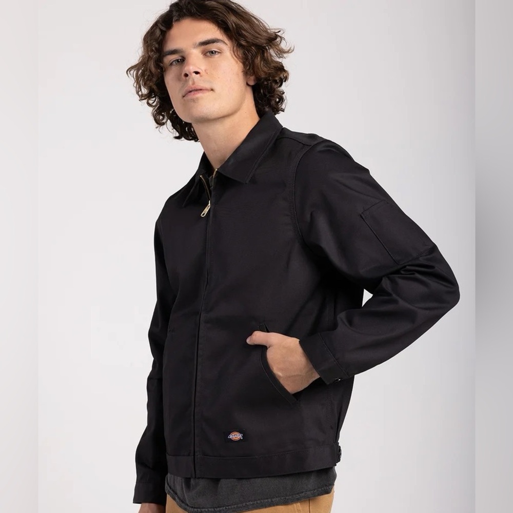Dickies Unlined Eisenhower "Gas Chore" Jacket Black Size Large NEW - Picture 13 of 14
